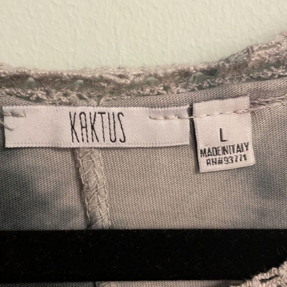 Women’s Kaktus Tie Dye Tip with Crochet Lace Trim - Picture 2 of 5